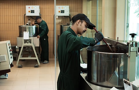 Chocolate making at Manam's experiential cafe and store in Hyderabad