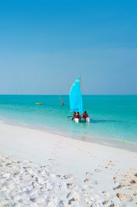 A view of the Kadmat Island