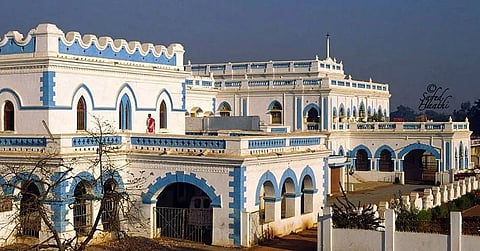 The palace was constructed by the Kakatiya dynasty