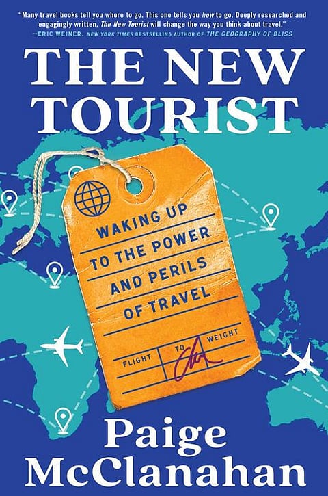 The cover of "The New Tourist: Waking Up to the Power and Perils of Travel" by Paige McClanahan