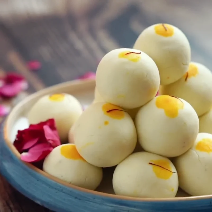 A plate of sandesh