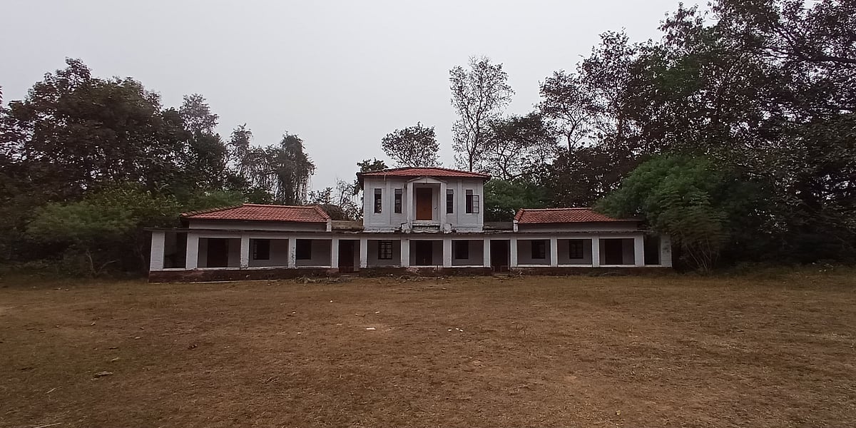 An old, abandoned British era residence in McCluskieganj