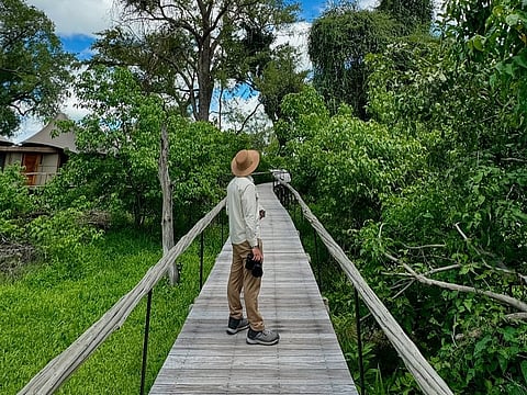 Suyash Keshari at the Ameliya Safaris' partner luxury stay in Botswana, South Africa 