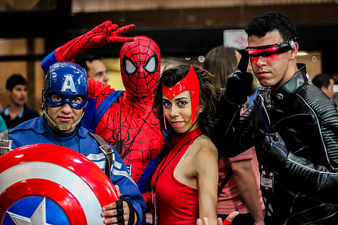 People at a Comic Con festival