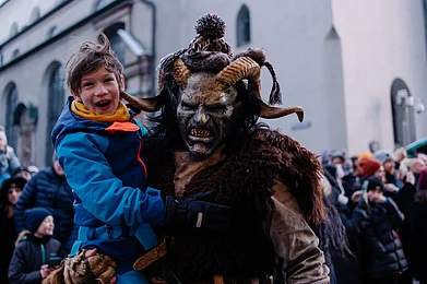 Shutterstock : Krampus, the Bad Santa, is believed to be the evil twin of St. Nicholas