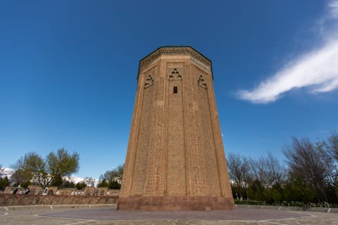The 12th-century Mausoleum of Momine Khatin is one of the oldest monuments in the Islamic East built in honour of a woman