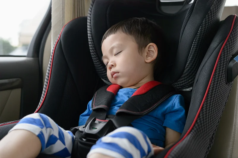 Time your driving during the period when your child is resting soundly in the vehicle