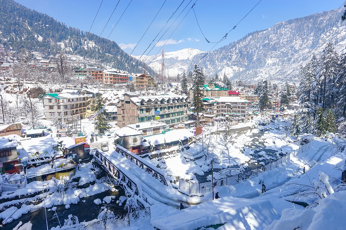 The snow-covered landscape of Manali (2019)
