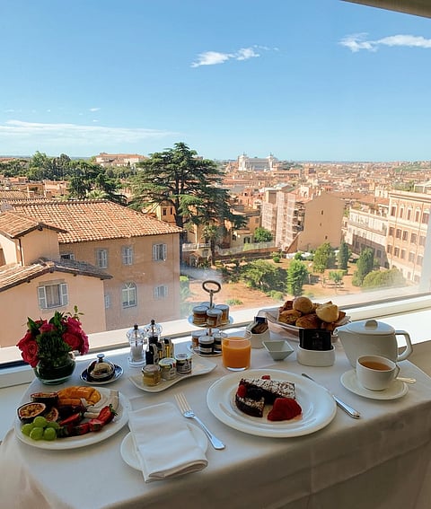 Hotel Eden has some of the most stunning views of Rome