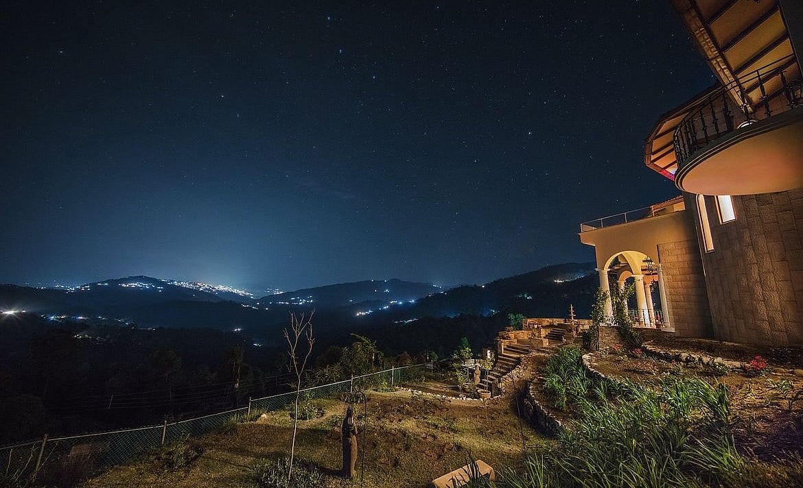 The night sky as seen from The Orchard at Peora Estates