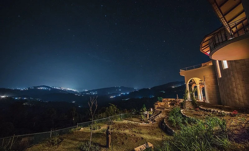 The night sky as seen from The Orchard at Peora Estates