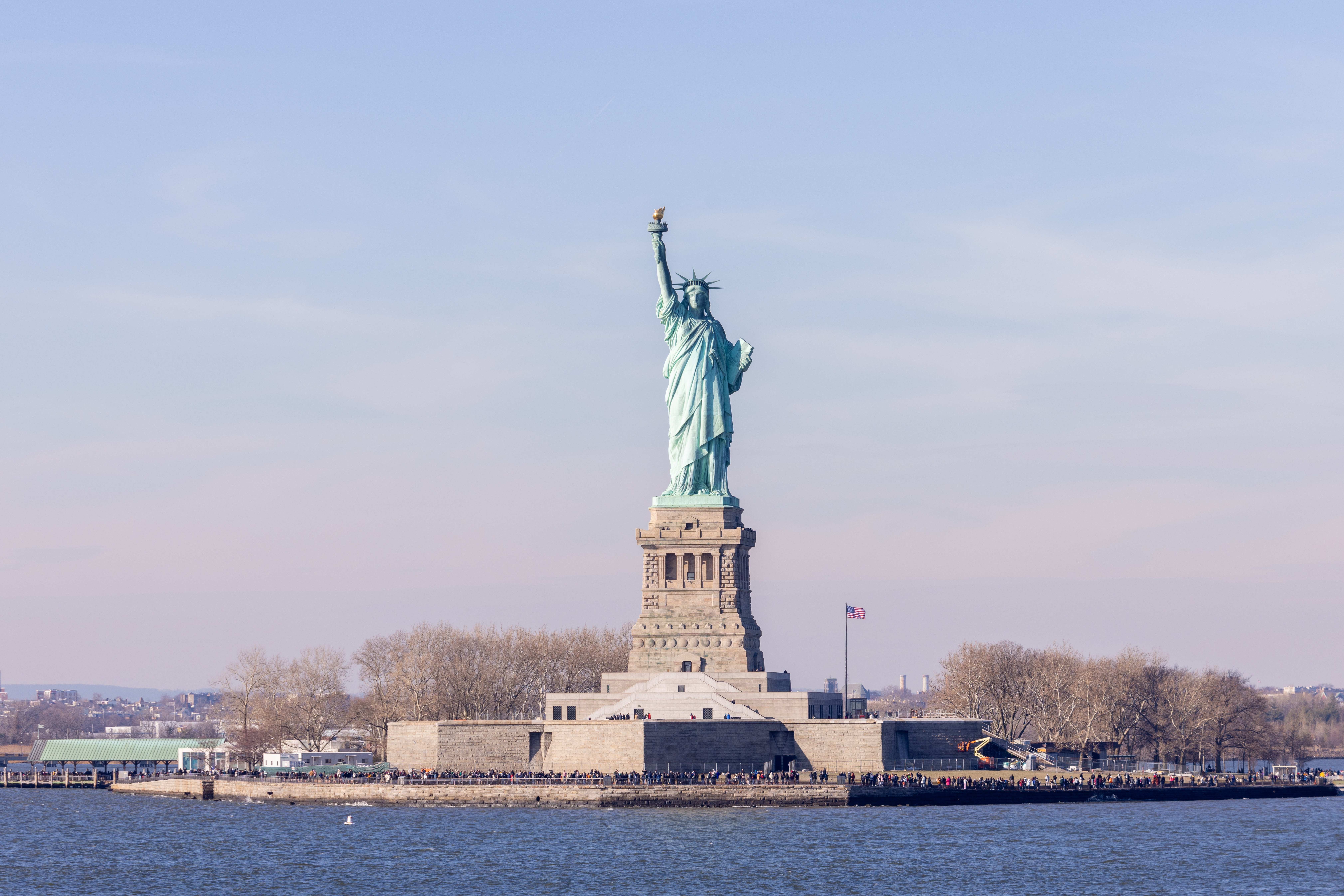 Marvel at the Statue of Liberty as you ride the ferry