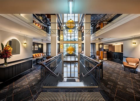 The lobby of Mantra on Jolimont
