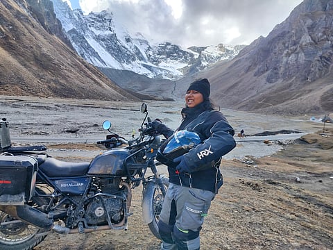 Kanchan Ugursandi near the Adi Kailash peak in the Pithoragarh district of Uttarakhand
