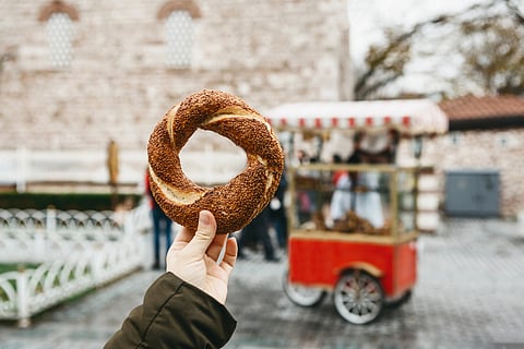Simit is a beloved staple of Istanbul’s street food culture