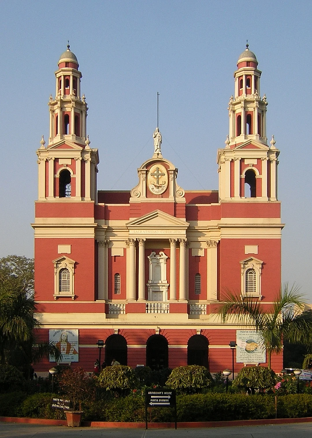 A view of the Sacred Heart Cathedral