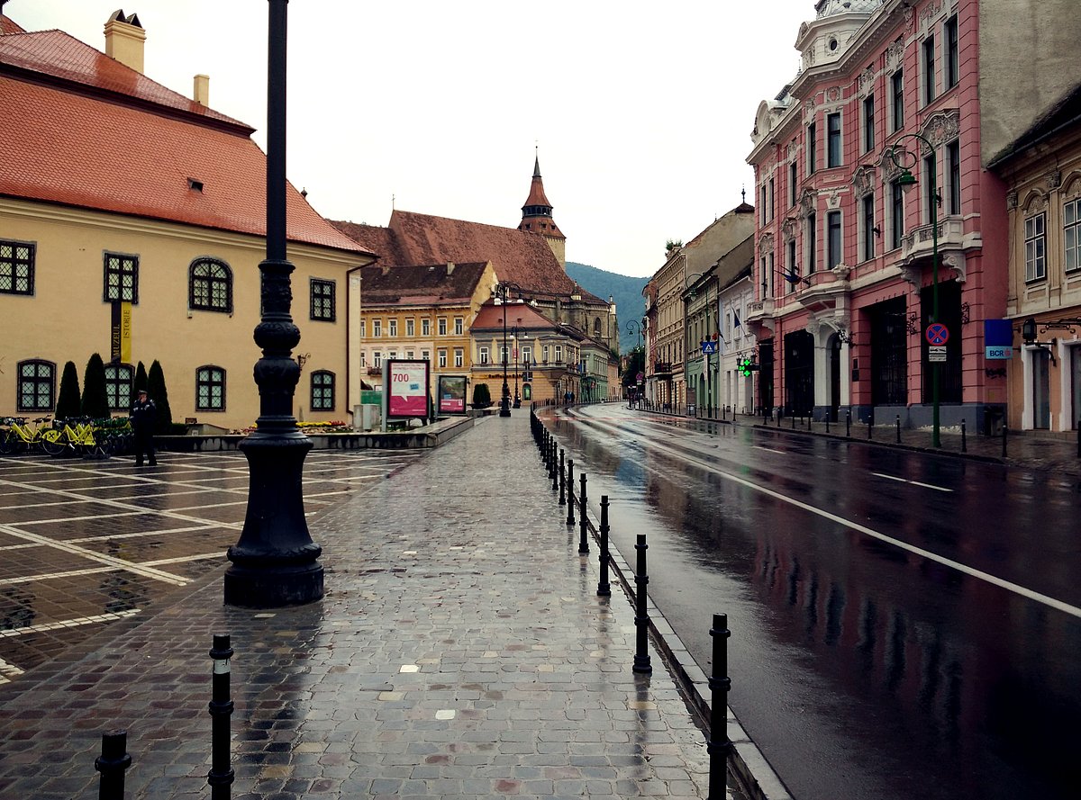 Brașov looks mesmerising even after a downpour