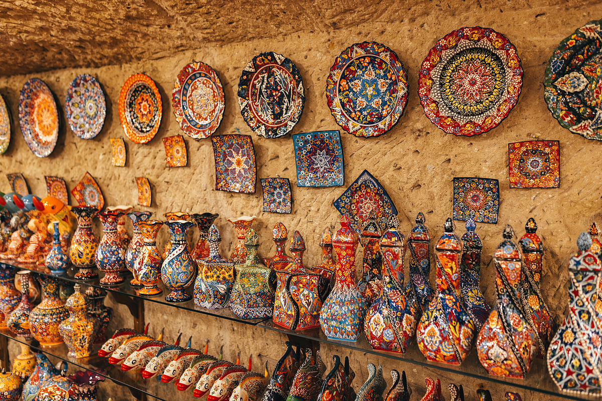 A pottery store in Cappadocia