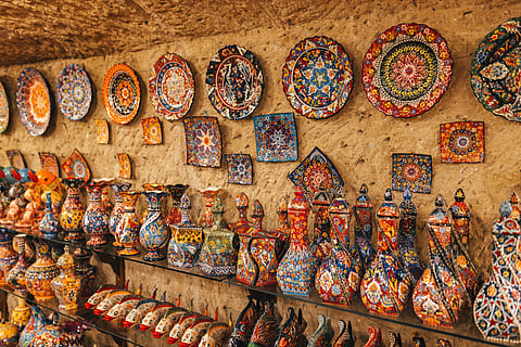 A pottery store in Cappadocia