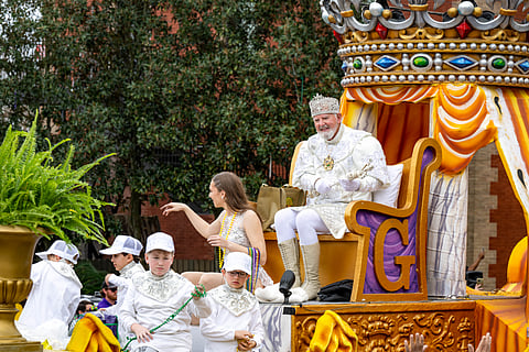 The floats at Lafayette Mardi Gras
