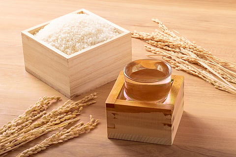 A shot of ginjo sake