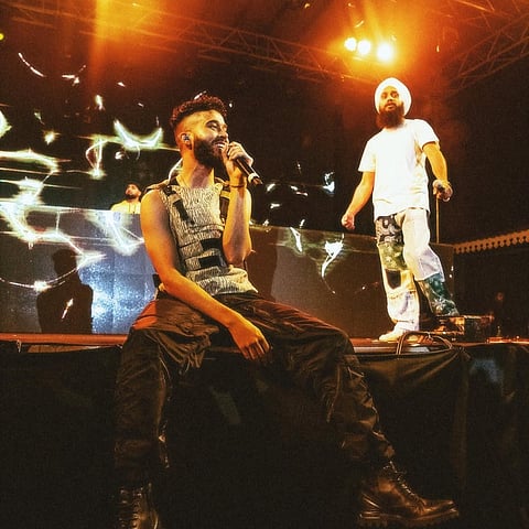 A portrait of AP Dhillon in his habitat