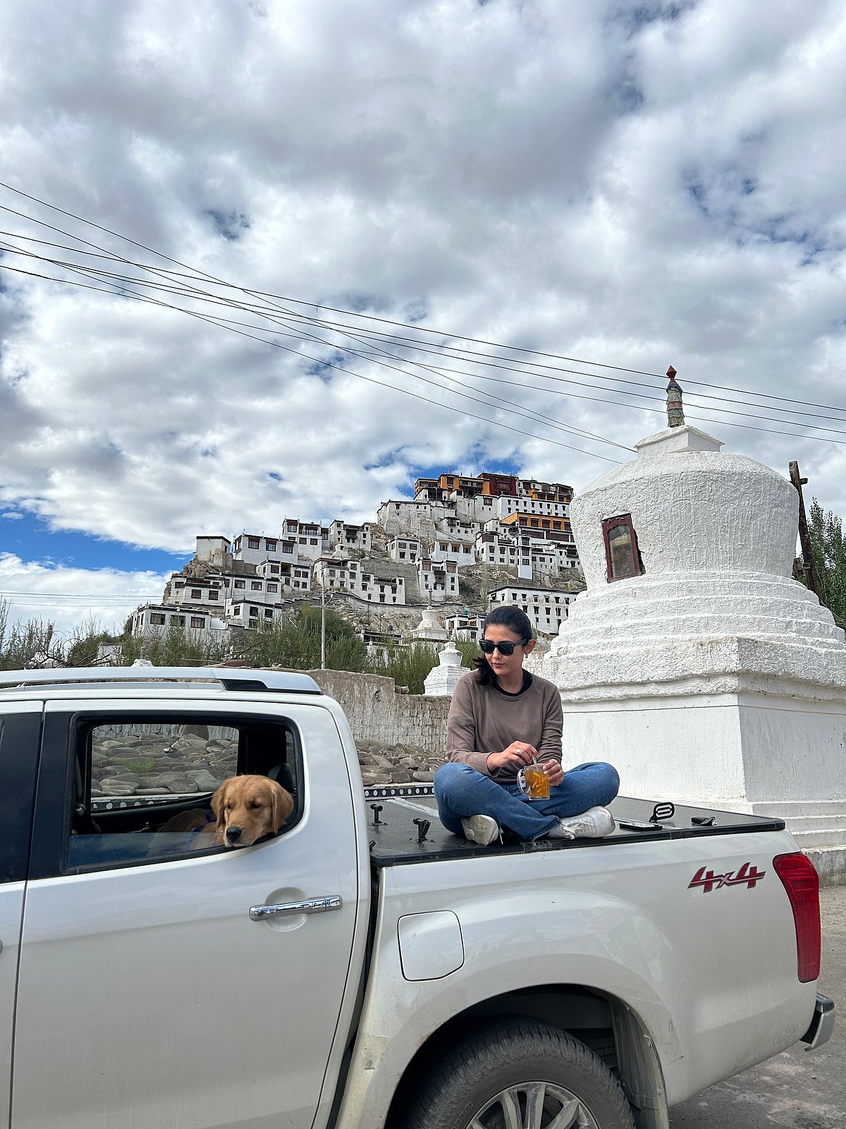 During office hours, the drive from Skara to Thiksey takes about 45 minutes