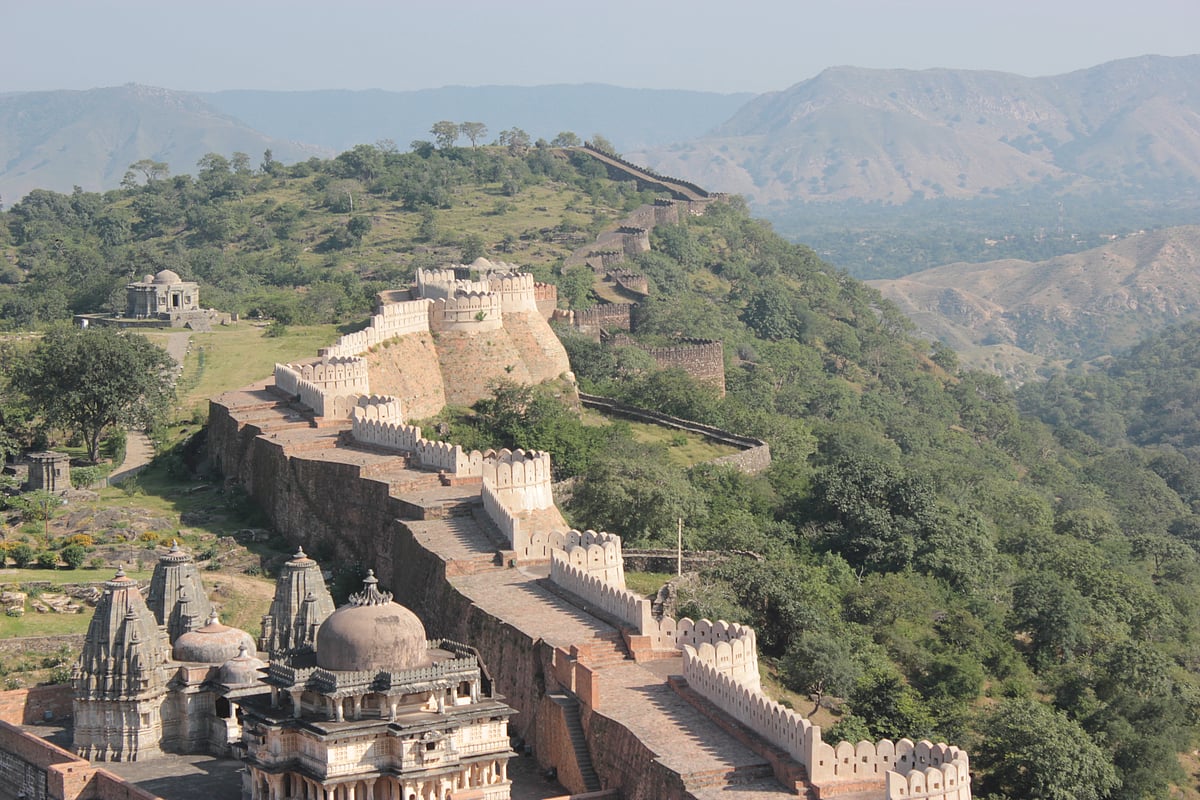 A view of the Great Wall of India