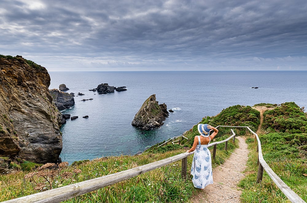 Check out the rock formations of Loiba on the coast of the Ortigueira
estuary in Galicia, Spain