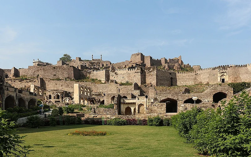 Golkonda Fort was once the capital of the Qutb Shahi dynasty
