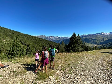 Hiking in Aragón. The Aragonese Pyrenees are home to the highest
peaks in the range