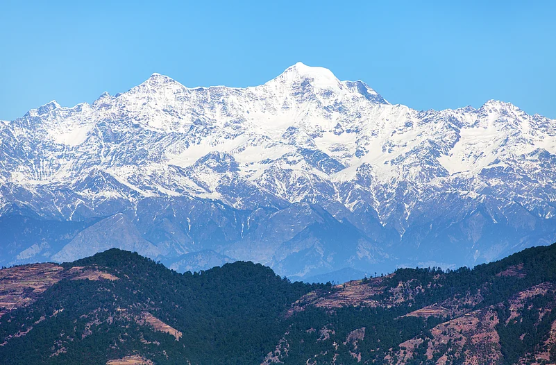 Bandarpunch is a mountain massif in the Garhwal Himalayas of Uttarakhand