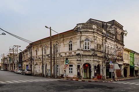 Buildings of Old Town Phuket Dibuk Road