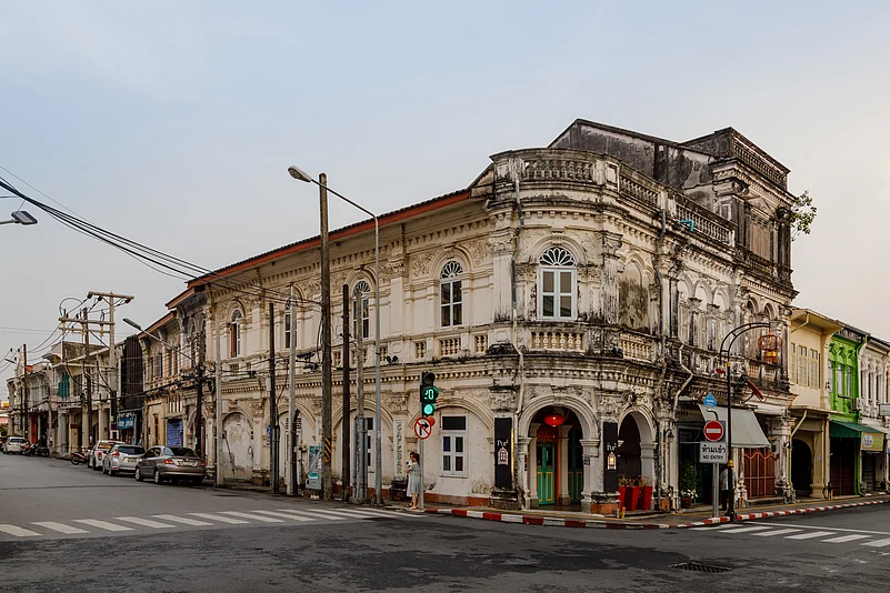 Buildings of Old Town Phuket Dibuk Road