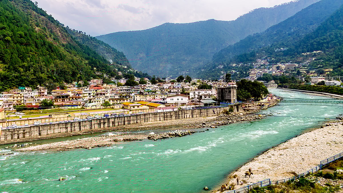 Uttarkashi is situated along the Bhagirathi River
