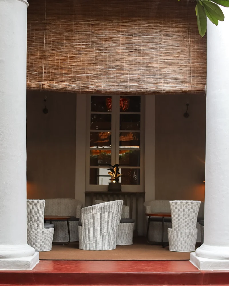 The cafe is housed inside an exquisite salon boutique