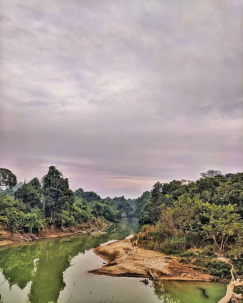 The Suheli River in Dudhwa National Park