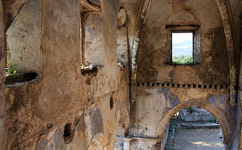 The interior of a Greek Orthodox church in Kayaköy 
