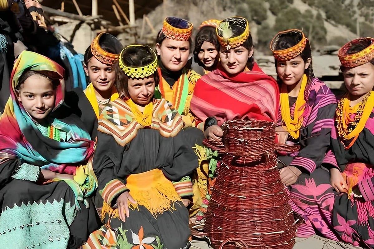 A group of Kalash people