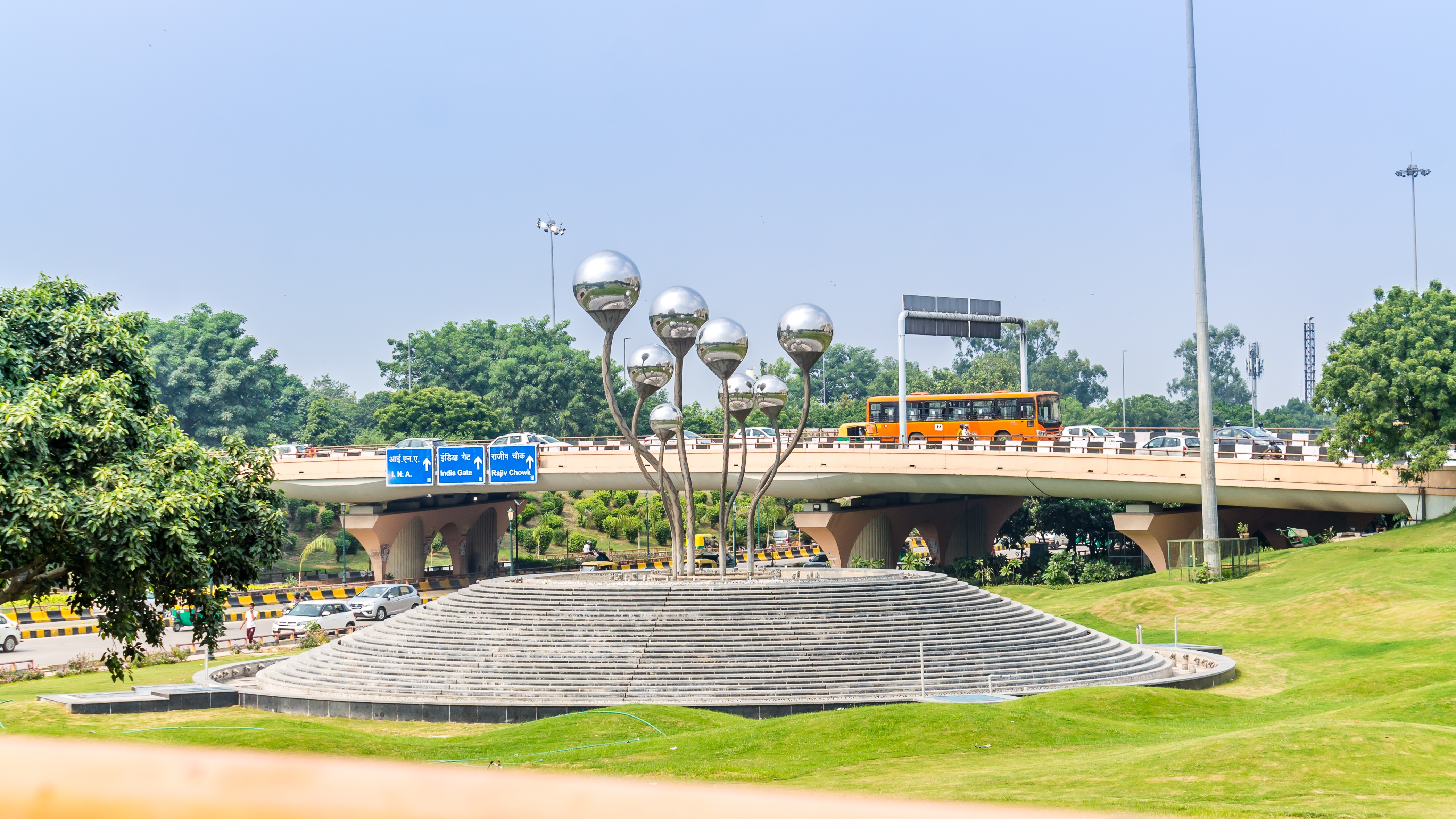 "Sprouts" by Vibhor Sogani at the AIIMS flyover, New Delhi