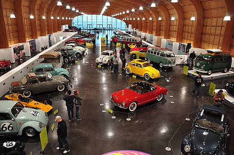 The exhibits focus on the evolution of the automobile