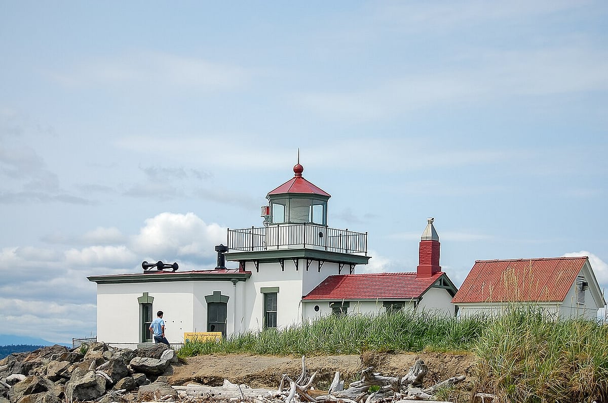 West Point Light in Discovery Park, Seattle, Washington