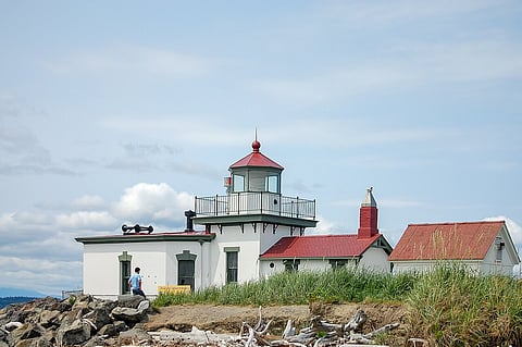 West Point Light in Discovery Park, Seattle, Washington