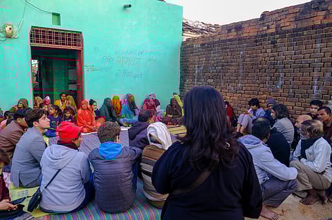 The scene from a visit to Mador village in Madhya Pradesh
