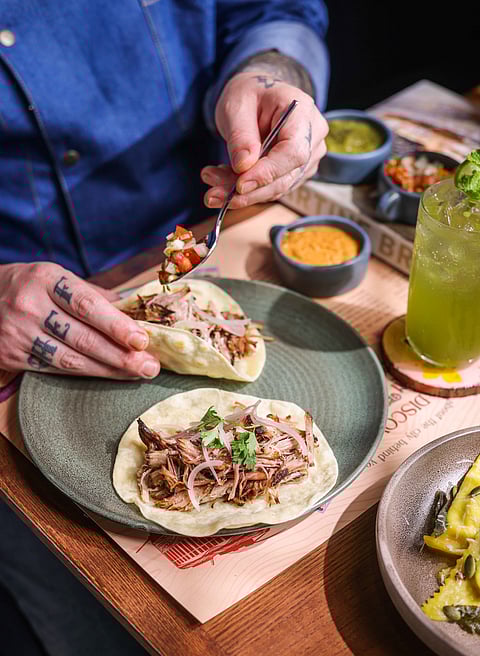 Pork Carnitas Tacos at The Mission Bay