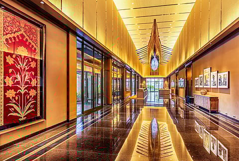 The dominant motif at the property is its art-deco theme