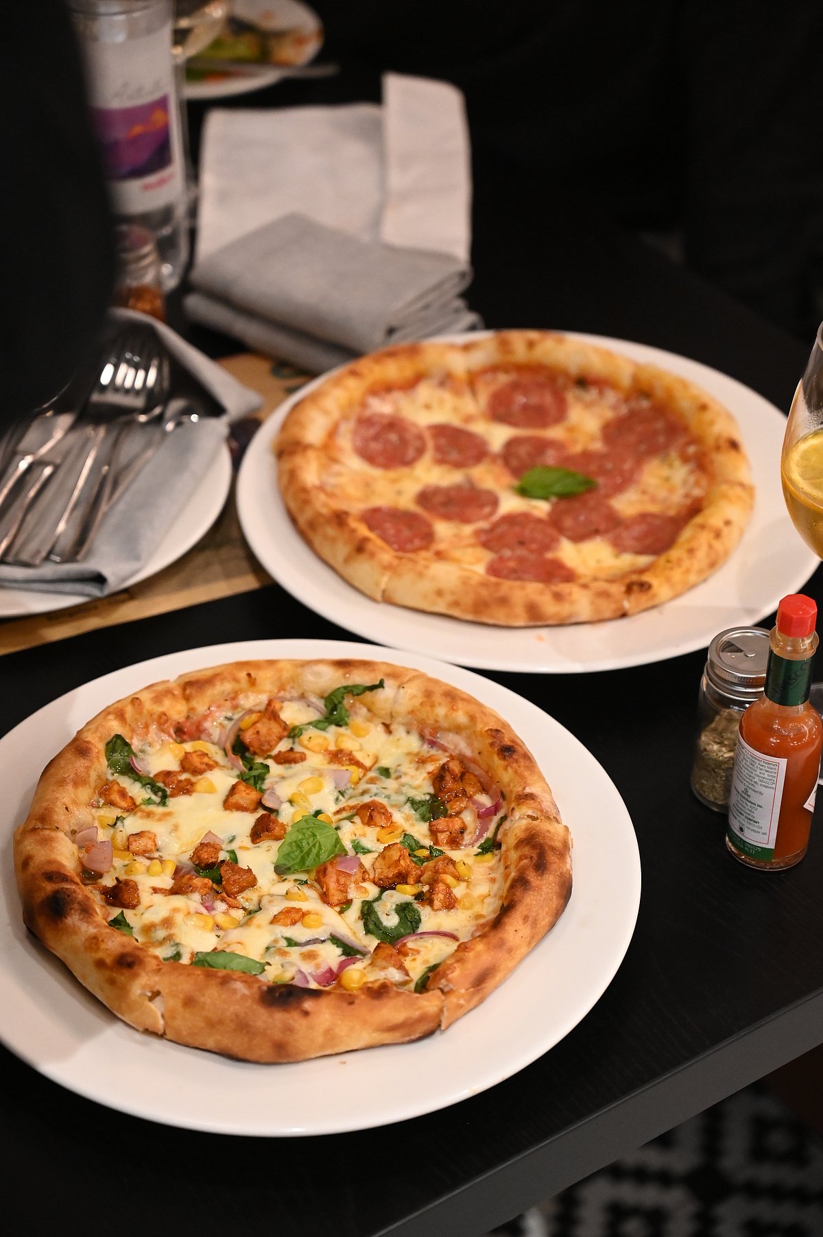 Sourdough pizzas at Toscano