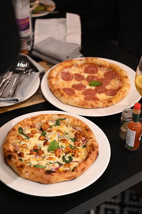 Sourdough pizzas at Toscano