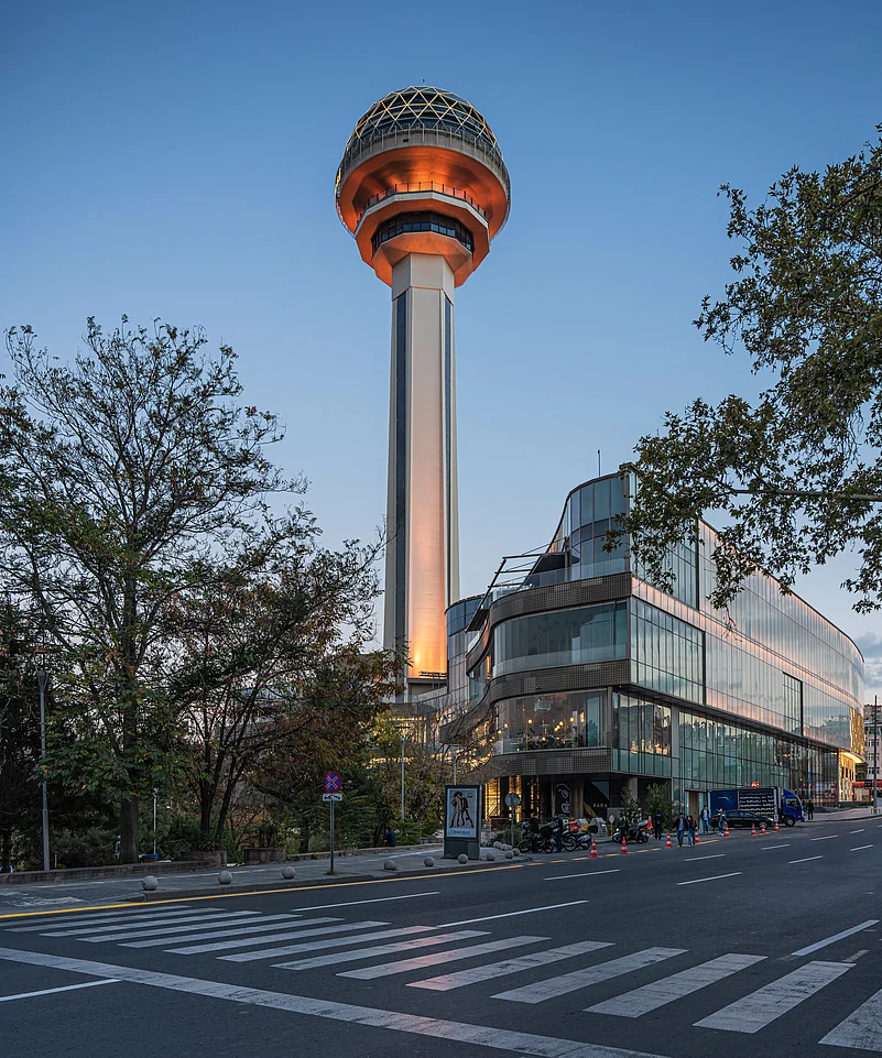 A view of the Atakule Tower