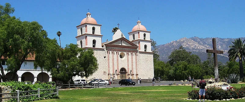 Spanish missions in California comprise a series of religious and military outpostsBar